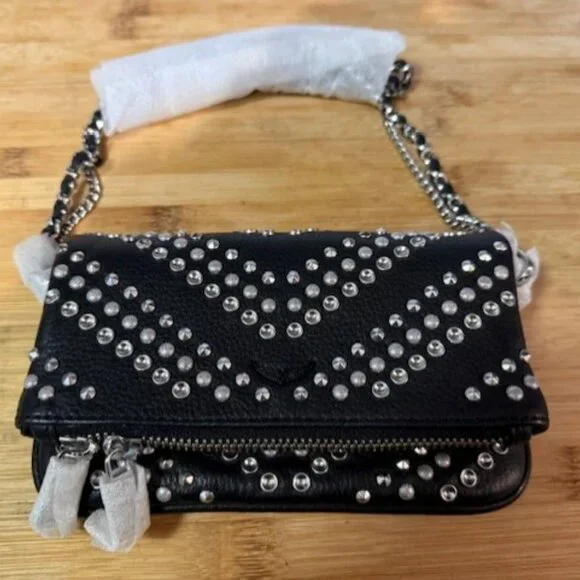 Zadig & Voltaire Rock Nano Arrow Studded Crossbody Bag - Picture 2 of 16